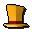 Gilded top hat